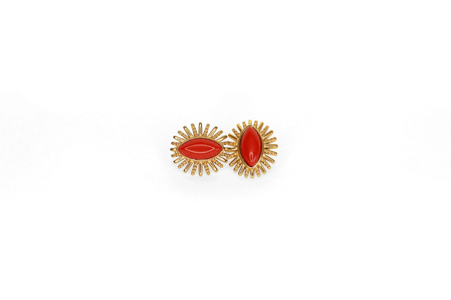 Marquise Cut Red Earings