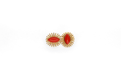 Marquise Cut Red Earings