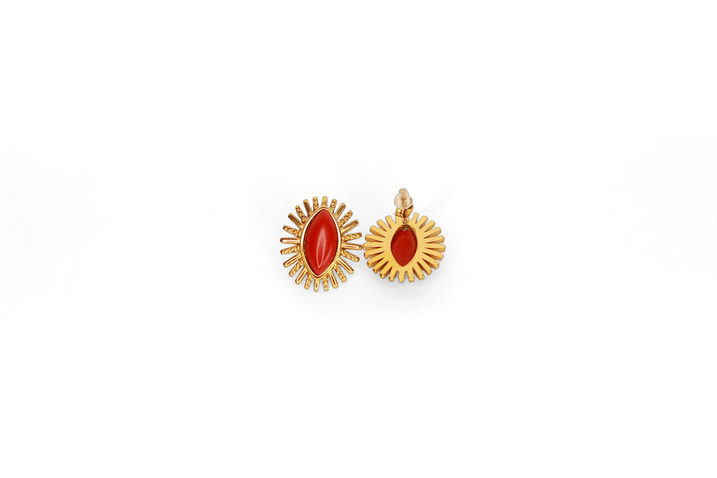 Marquise Cut Red Earings